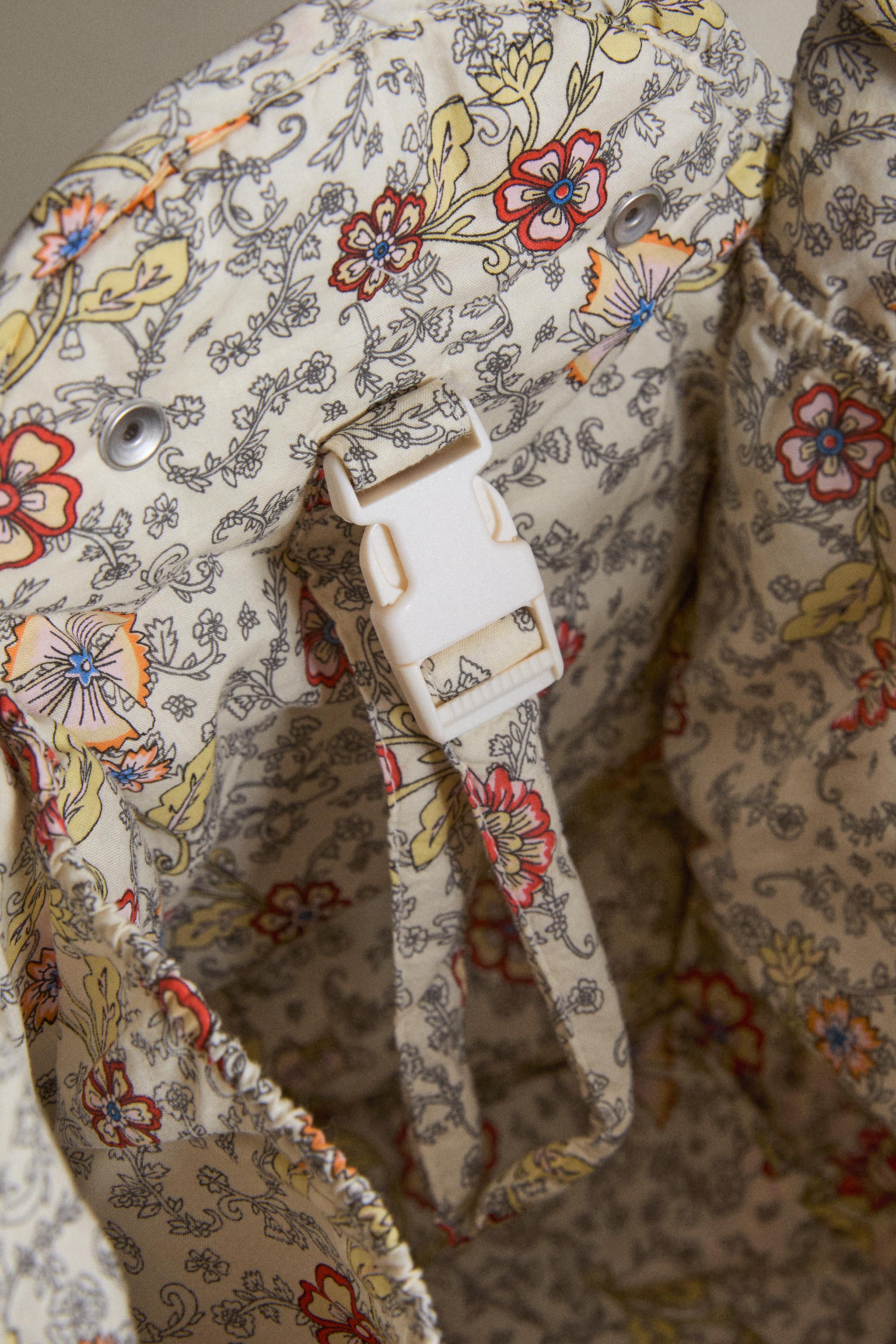 SAC À LANGER EN COTON À FLEURS